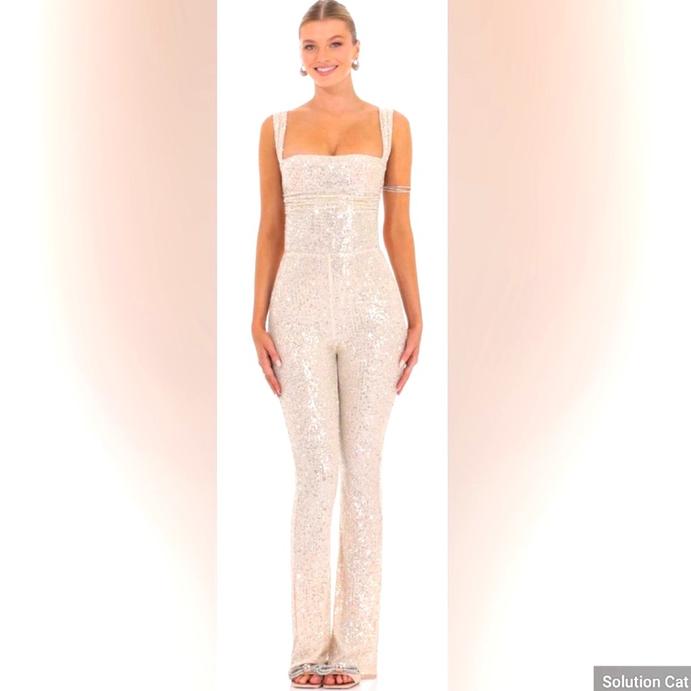 Never worn Lucy in the Sky Sequin Jumpsuit